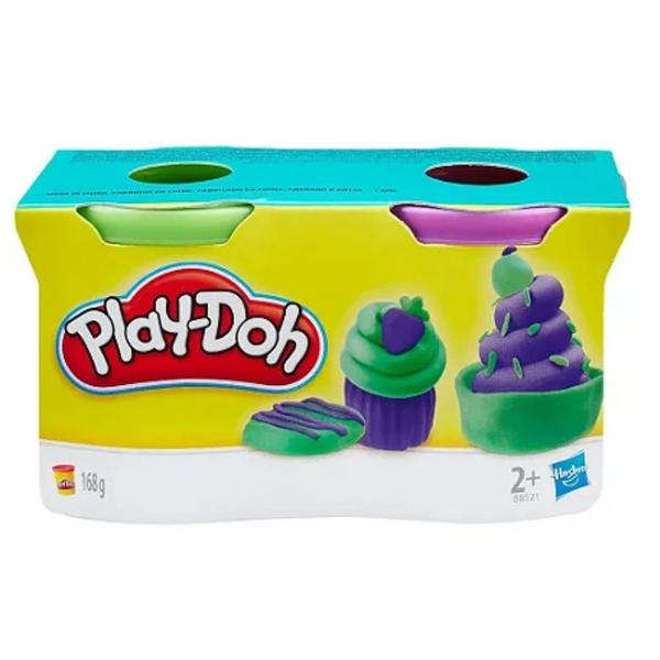 Imagem de Play-Doh Massinha de Modelar com 2 Potes Cor Sortida 23655 - Hasbro