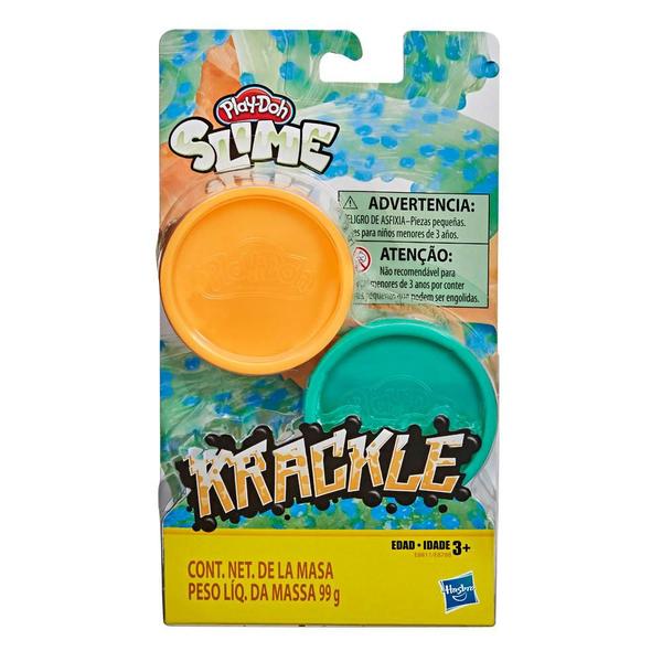 Imagem de Play Doh Mundo de Texturas Krackle Laranja e Verde - Hasbro