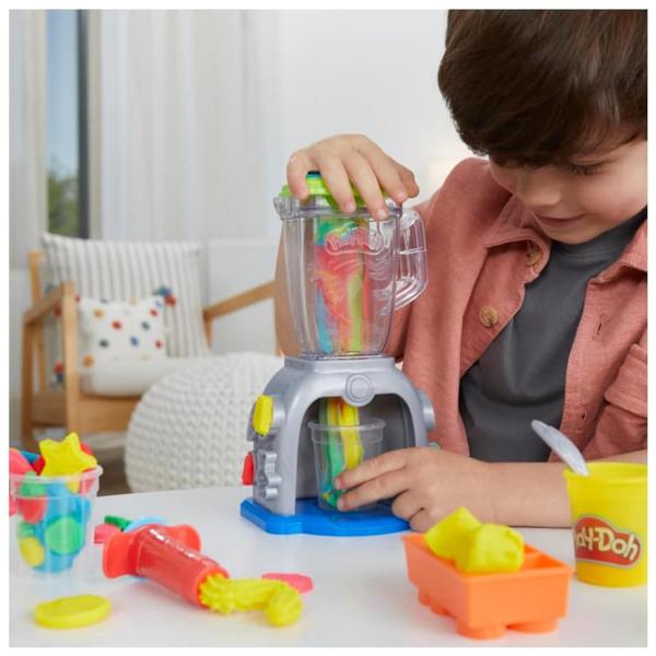 Imagem de Play-Doh Smoothies Coloridos Playset de Cozinha com liquidificador de brinquedo - 5010996233493