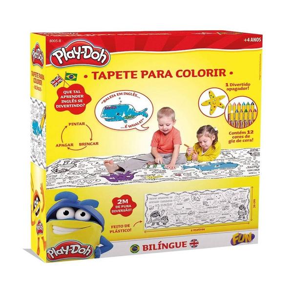 Imagem de Play-doh Tapete Para Colorir Bilíngue F0030-8 - Fun