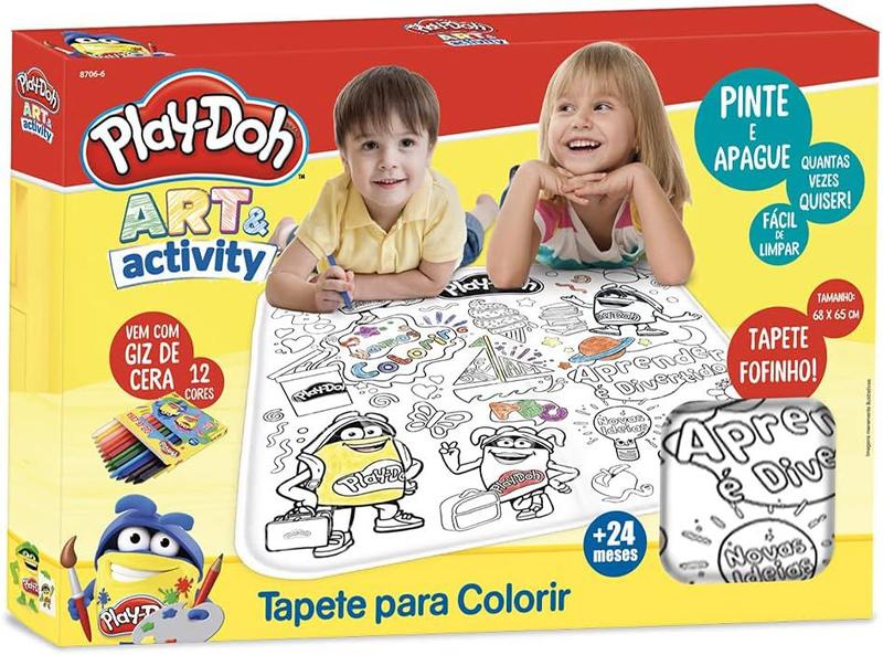 Imagem de Play Doh Tapete para colorir com Giz de Cera - Fun