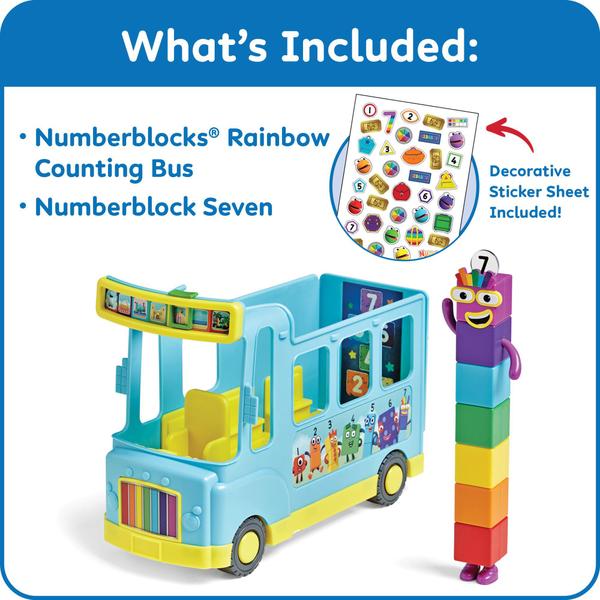 Imagem de Play Figure Playsets hand2mind Numberblocks Rainbow Bus