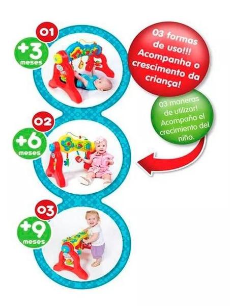 Play Gym Infantil Com Som 3040 3 em 1 Maral Colorido Didático e Divertido Imagem de Play Gym Infantil Com Som 3040 3 em 1 Maral Colorido Didático e Divertido
