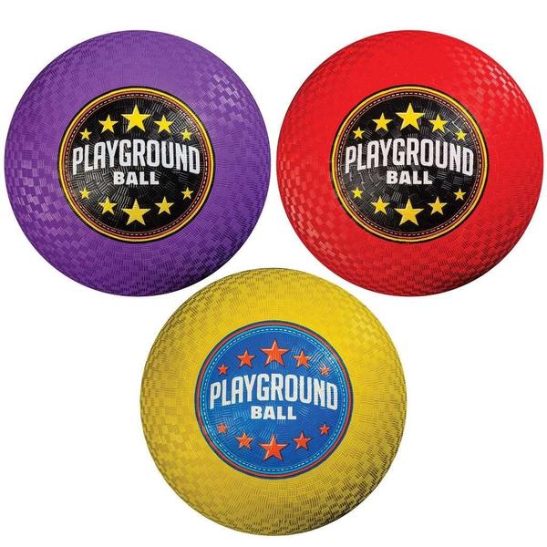 Imagem de Playground Balls Franklin Sports Rubber Kickball 8,5 cm, pacote com 6