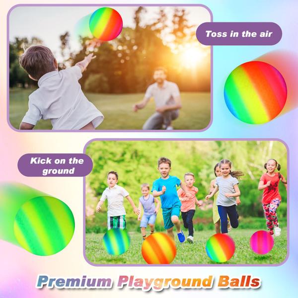 Imagem de Playground Balls Macarrie, 20 unidades, Dodgeball Kick Ball, 15 cm