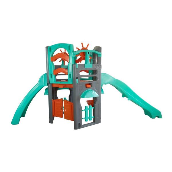 Playground Blue Spring Freso com Escorregador Infantil - Sem Telhadinho Imagem de Playground Blue Spring Freso com Escorregador Infantil - Sem Telhadinho