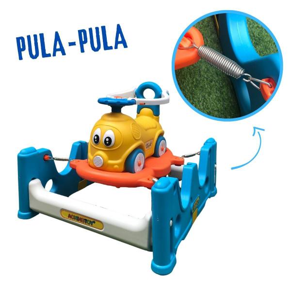 Imagem de Playground Infantil 4 em 1 Balanço Carrinho Gangorra Pula-Pula Lazer Plástico Brinqway Bw-214