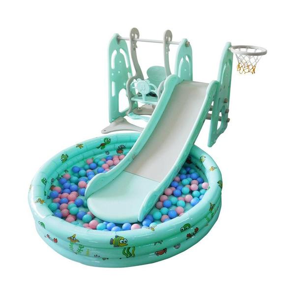 Playground Infantil 4x1 com Piscina de Bolinhas Importway Imagem de Playground Infantil 4x1 com Piscina de Bolinhas Importway
