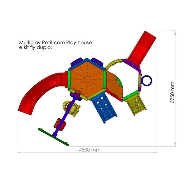 Playground Multiplay Petit + Play House + Kit Fly Duplo - Freso Imagem de Playground Multiplay Petit + Play House + Kit Fly Duplo - Freso