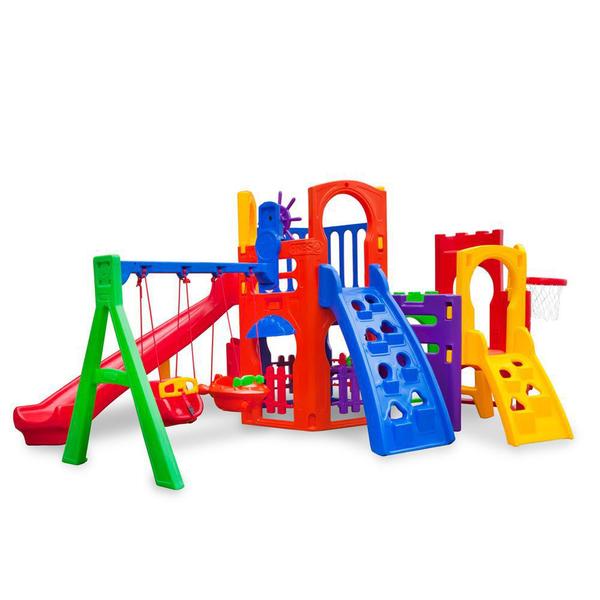 Playground Multiplay Petit + Play House + Kit Fly Duplo - Freso Imagem de Playground Multiplay Petit + Play House + Kit Fly Duplo - Freso
