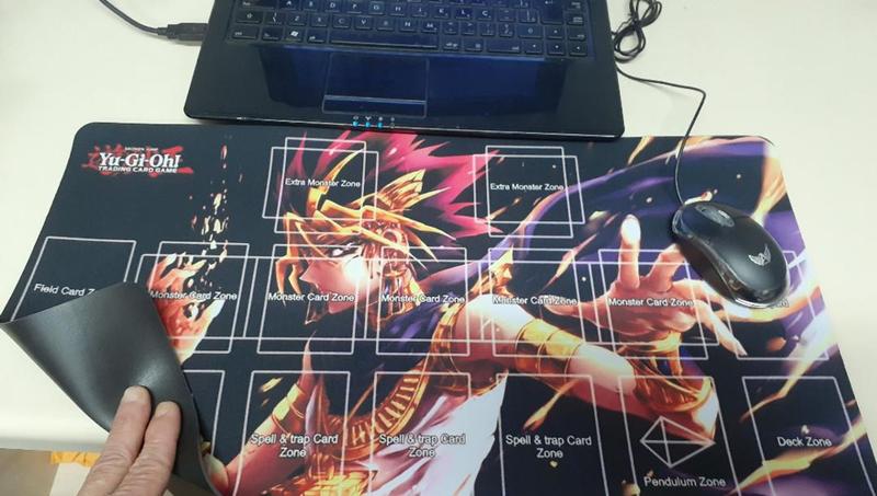 Imagem de Playmat E/ou Mousepad Gamer Yu Gi Oh - Com Marcação para Duelo - TCG (58cm x 30cm)