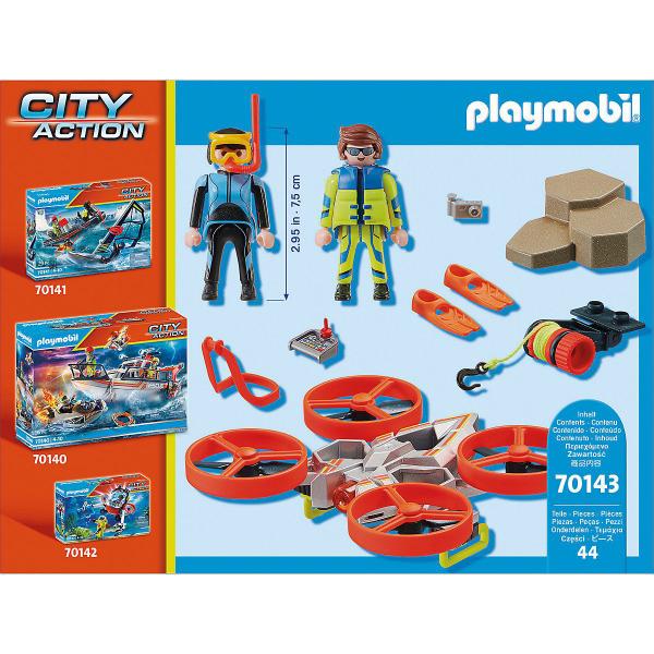 Imagem de Playmobil 70143 drone resgate de mergulhador