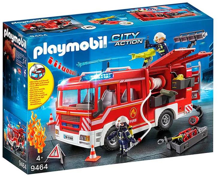 Imagem de Playmobil Caminhão de Bombeiro City Action com luz e som Sunny