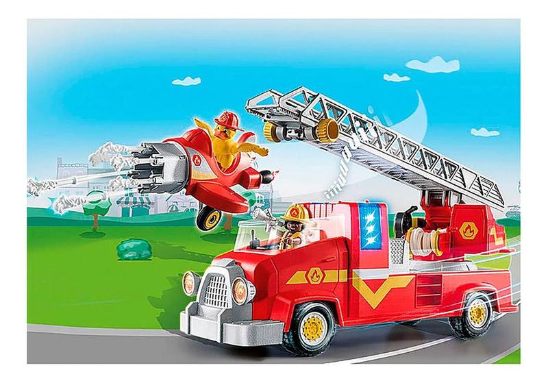 Playmobil - Caminhão De Resgate De Incêndio 70911 Imagem de Playmobil - Caminhão De Resgate De Incêndio 70911