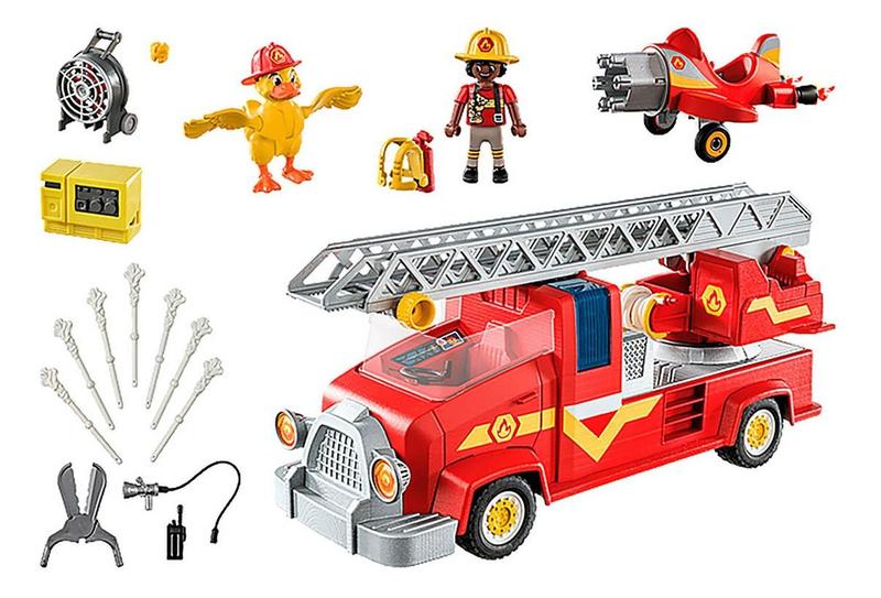 Playmobil - Caminhão De Resgate De Incêndio 70911 Imagem de Playmobil - Caminhão De Resgate De Incêndio 70911