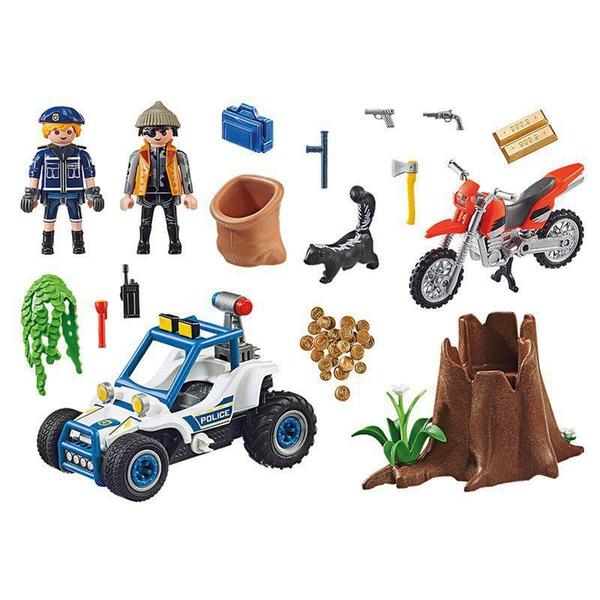 Imagem de Playmobil carro da policia com bandido - Sunny 002555