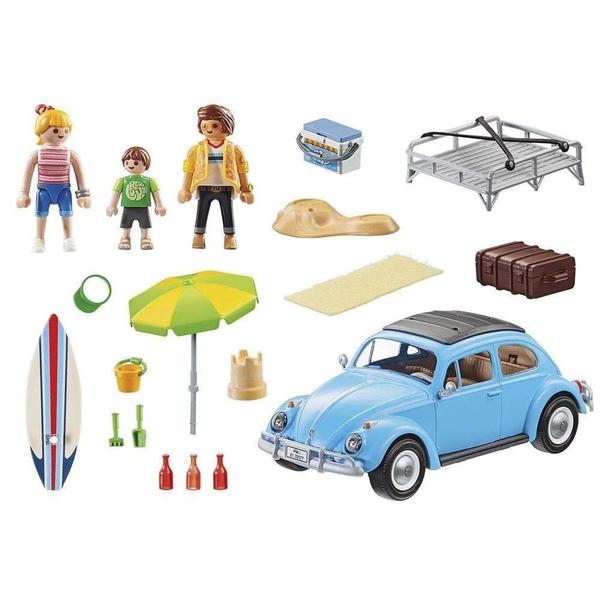 Imagem de Playmobil Carro Fusca Azul Volkswagen Beetle 70177