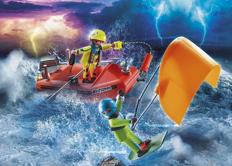 Imagem de Playmobil City Action - Lancha Resgate Kitesurfer 70144