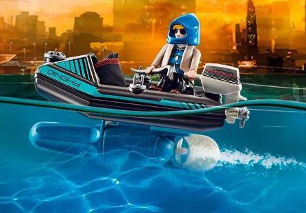 Imagem de Playmobil City Action - Polícia Com Jetpack e Barco 70782