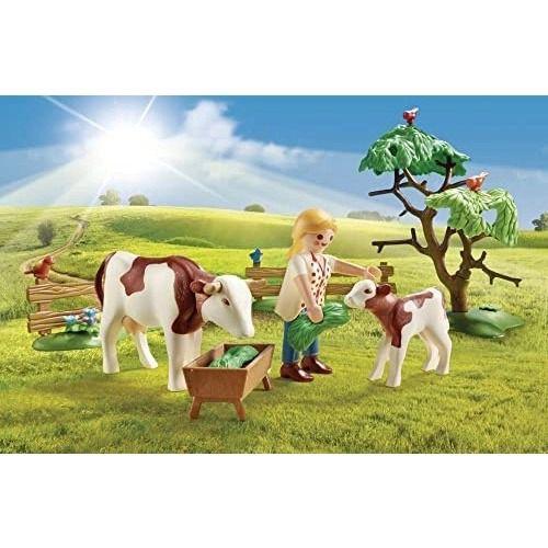 Imagem de Playmobil Country - Fazenda Com Trator e Animais Pequenos  204 peças