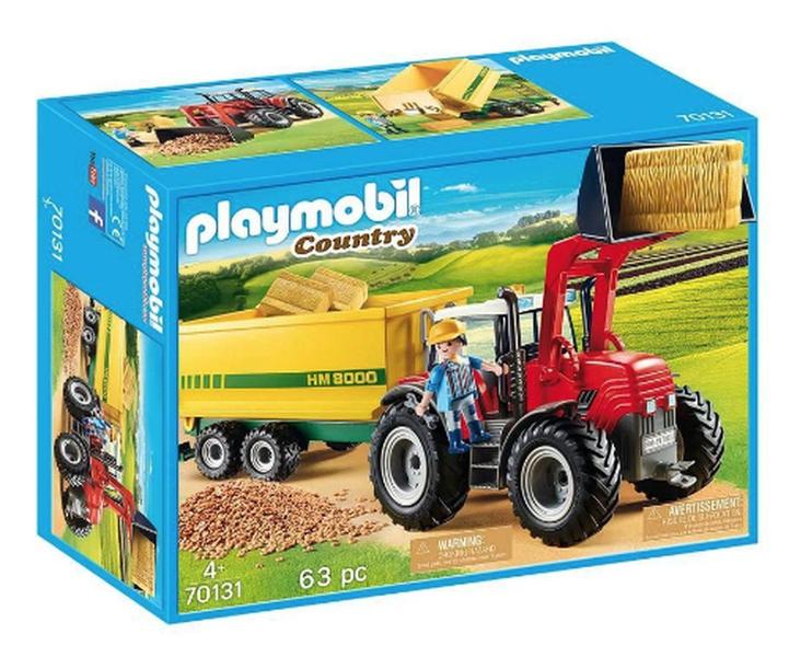 Imagem de Playmobil Country - Trator com Reboque 70131