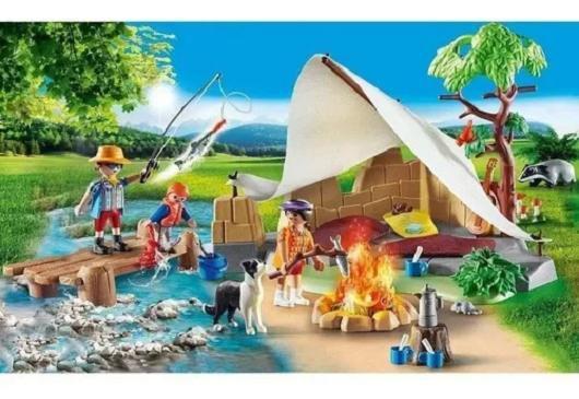 Imagem de Playmobil Family Fun Viagem de Acampamento em Família  70 peças