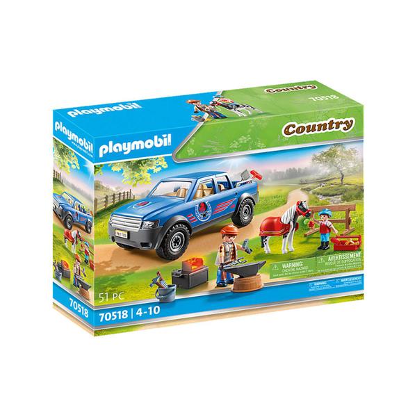 Playmobil Ferreiro com Carro - Country - 70518 - Sunny Brinquedos Imagem de Playmobil Ferreiro com Carro - Country - 70518