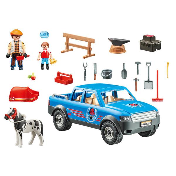 Playmobil Ferreiro com Carro - Country - 70518 - Sunny Brinquedos Imagem de Playmobil Ferreiro com Carro - Country - 70518