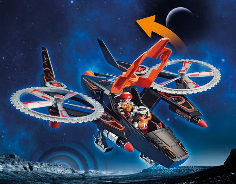 Imagem de Playmobil Galaxy Police - Piratas Galácticos com Helicóptero 70023