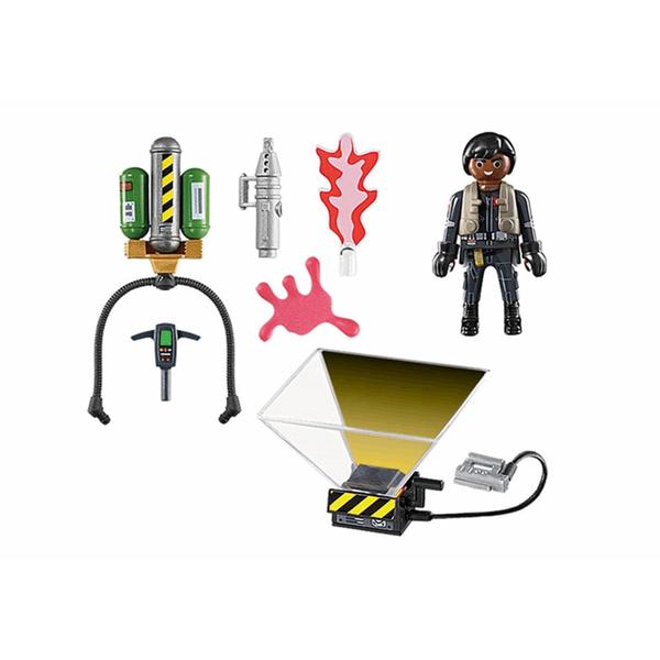 PLAYMOBIL Ghostbusters II Winston Zeddemore Playmogram 3D Figura Imagem de PLAYMOBIL Ghostbusters II Winston Zeddemore Playmogram 3D Figura