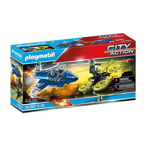 Imagem de Playmobil Jato da Policia com Drone City Action Sunny 70780