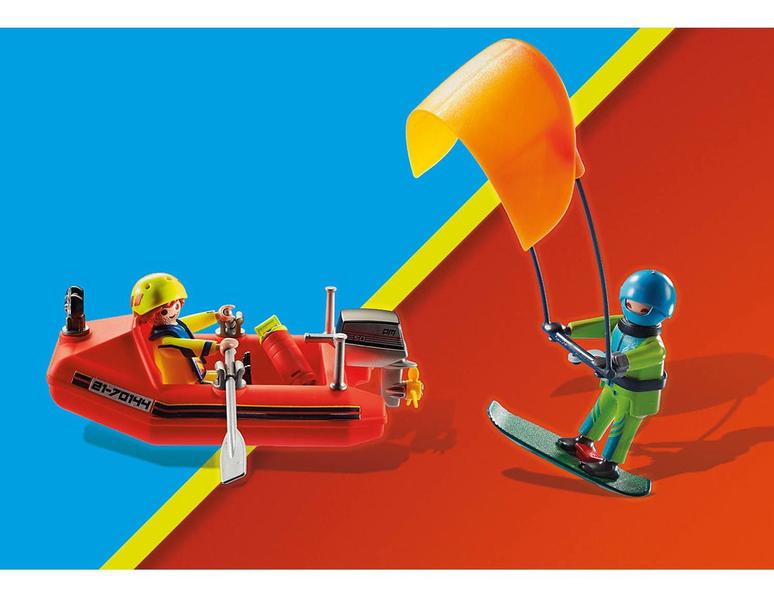 Imagem de Playmobil Lancha De Resgate Kitesurfer City Action