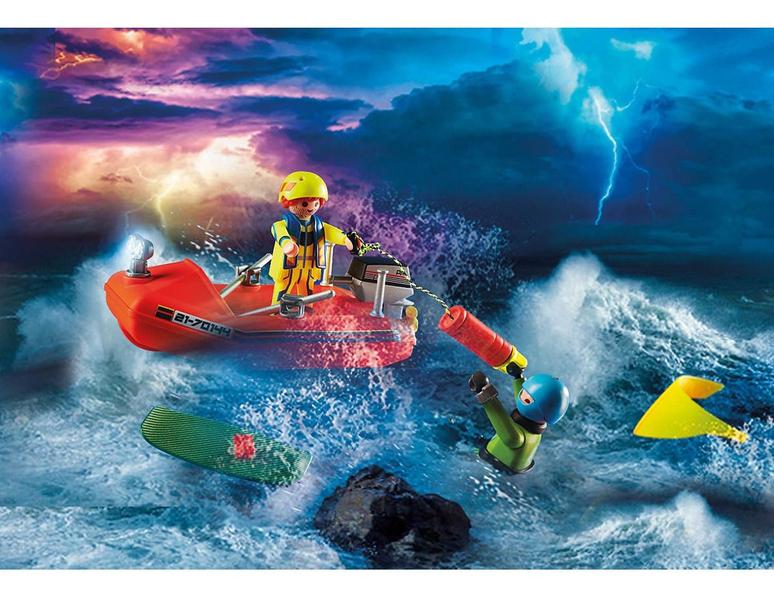 Imagem de Playmobil Lancha De Resgate Kitesurfer City Action