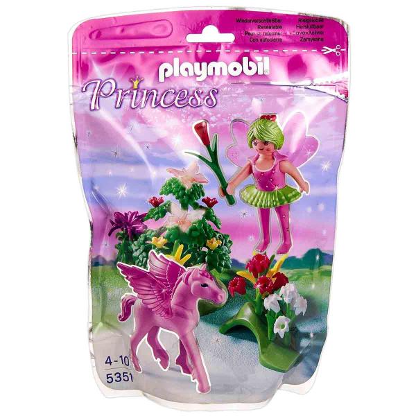 Imagem de Playmobil Mini Bonecos Fada Princesa da Primavera e Pégaso - Sunny 5351