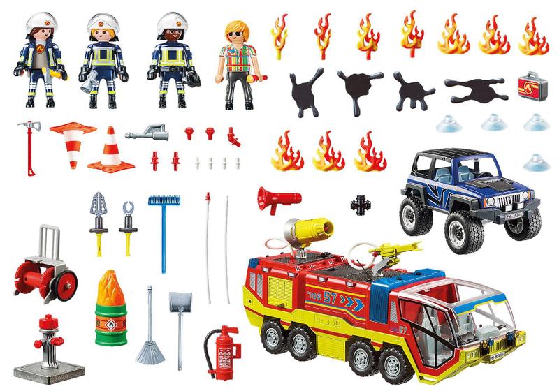 Imagem de Playmobil Operação de Resgate com Caminhão dos Bombeiros