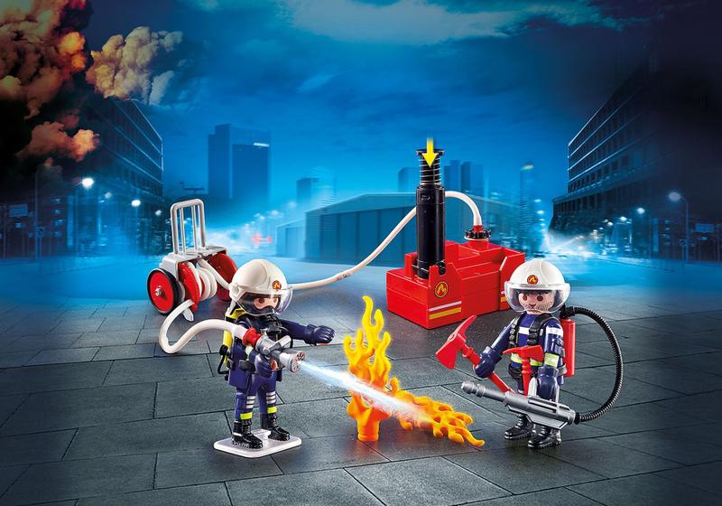 Imagem de Playmobil Operação de Resgate com Caminhão dos Bombeiros