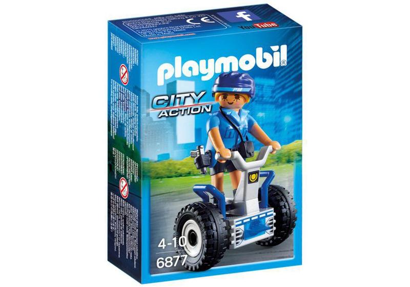 Imagem de Playmobil Polícia Feminina com Segway