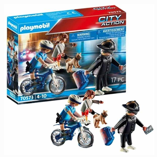 Imagem de Playmobil Policial Com Bicicleta E Fugitivo 70573 Sunny