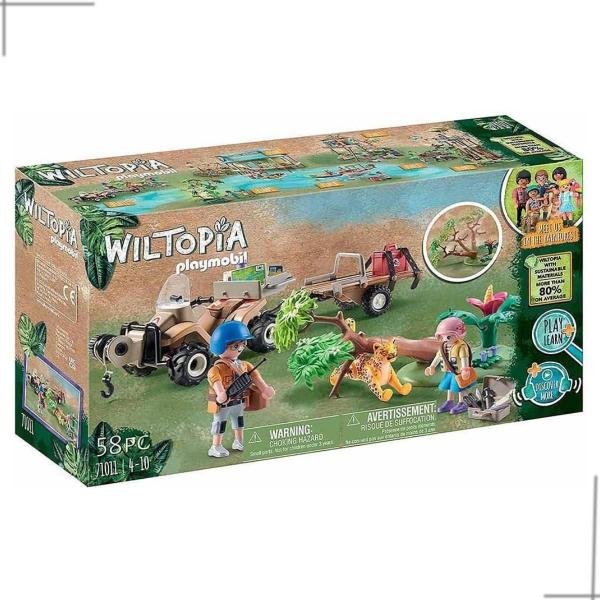 Imagem de Playmobil - Quadriciclo de Resgate Animais - Wiltopia 71011