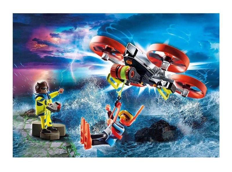 Imagem de Playmobil Resgate Mergulhador Com Drone - Sunny 2082