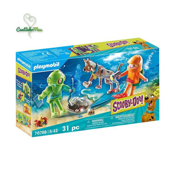 Imagem de Playmobil Scooby-Doo! Aventura com Fantasma Mergulhador 31 Peças