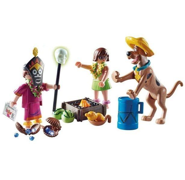 Imagem de Playmobil Scooby-Doo Aventura na Ilha do Bruxo Fantasma Com 46 Peças - Sunny - 70707