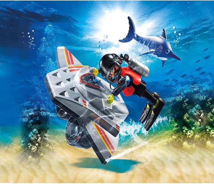 Imagem de Playmobil Scooter de Mergulho - City Action - 70145