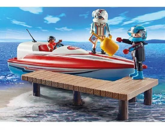 Playmobil Sport & Action - Piloto De Speedboat Lancha Rapida Com Motor 24 peças - Sunny Imagem de Playmobil Sport & Action - Piloto De Speedboat Lancha Rapida Com Motor 24 peças