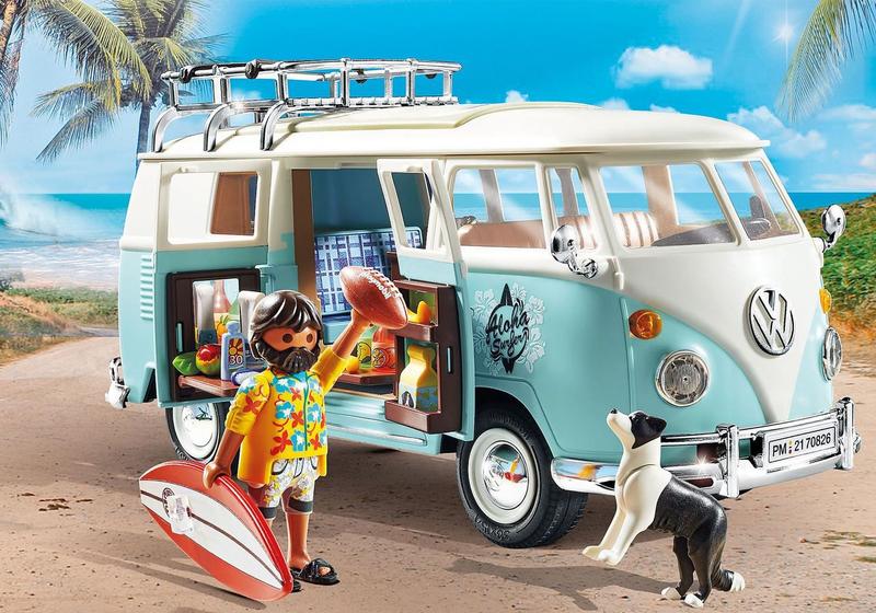 Imagem de Playmobil Volkswagen T1 De Acampamento Edição Especial 70826