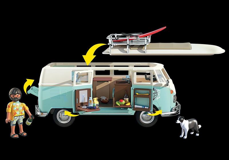 Imagem de Playmobil Volkswagen T1 De Acampamento Edição Especial 70826