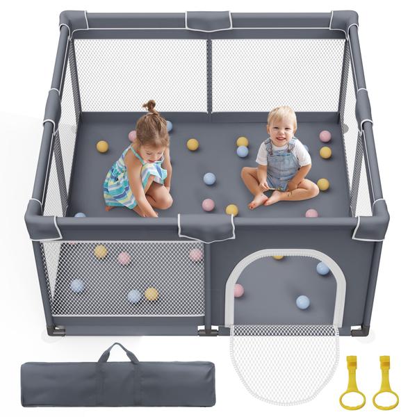 Imagem de Playpen Infantil Jixrolyn 50x50cm - Base Antiderrapante e Malha Respirável