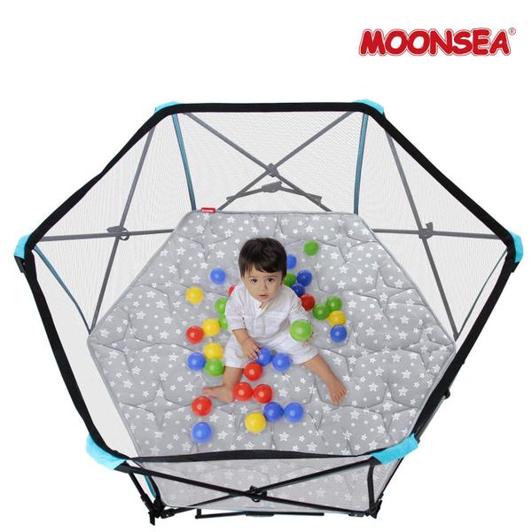 Imagem de Playpen Mat Moonsea Hexagon para Regalo 48 polegadas e hiccapop 53 polegadas