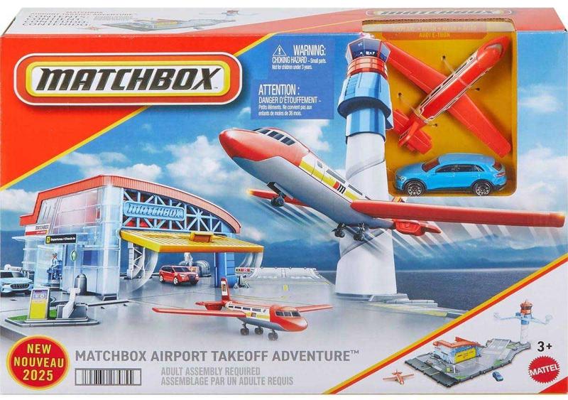 Playset Action Aventura No Aeroporto 2025 Matchbox - Playsets