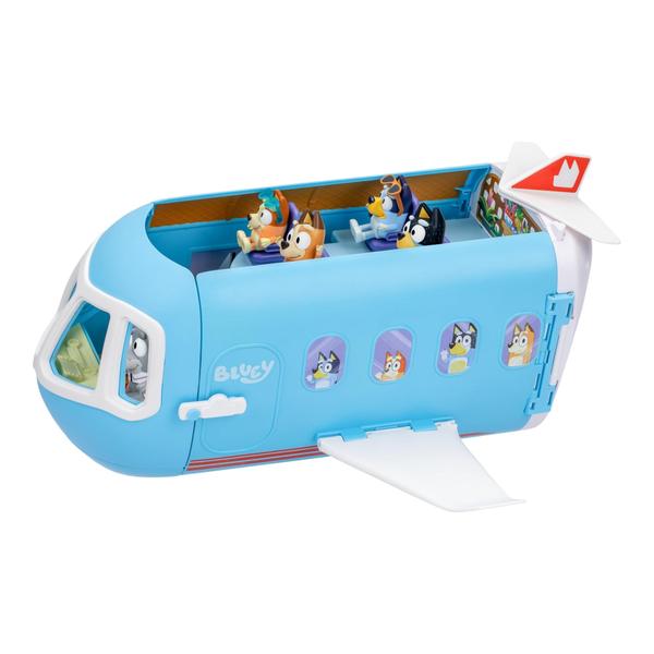 Imagem de Playset Avião Transformador Bluey 3 em 1 com a Família Heeler